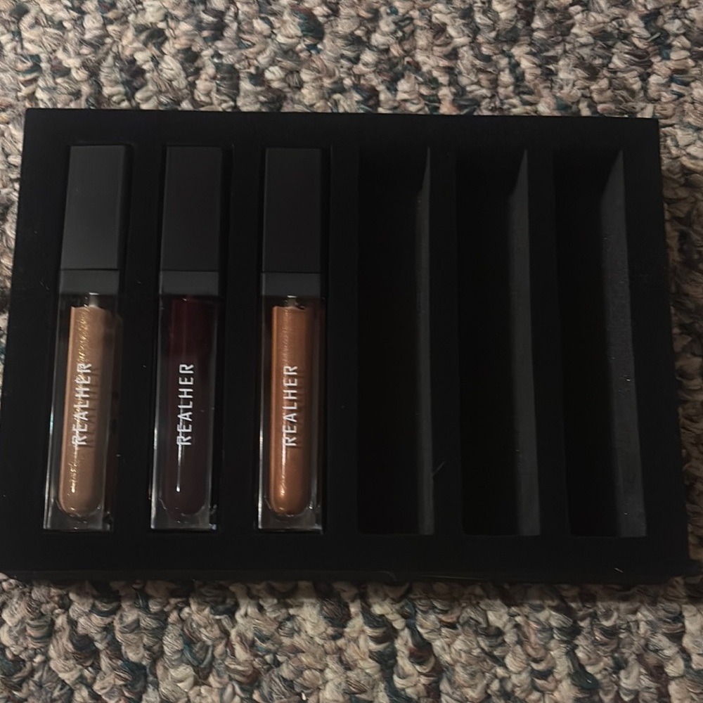 RealHer Gold and Red Lip Balm & Gloss for Radiant Lips